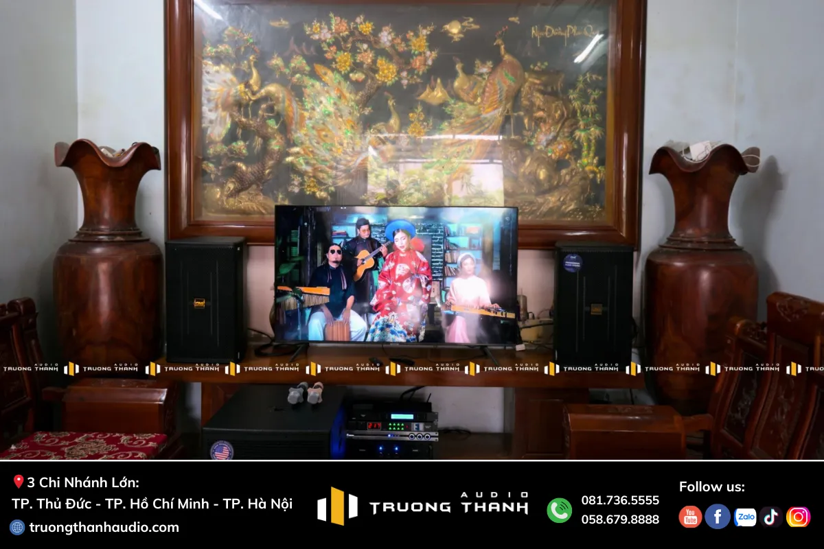 Mặt trước của Dàn Karaoke CAVS TT384