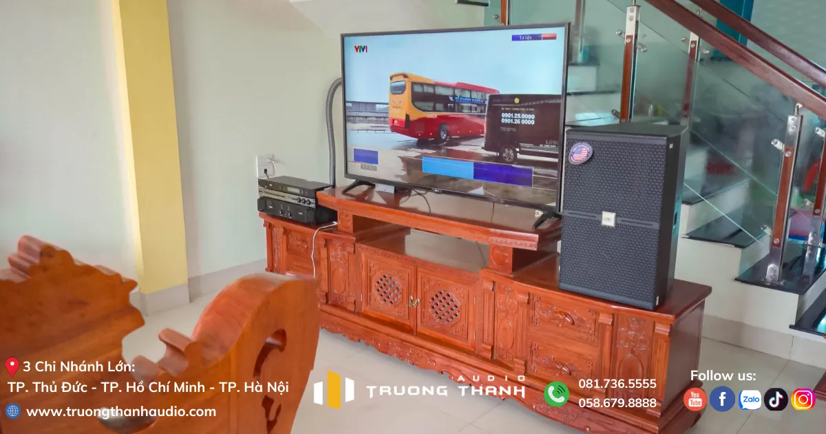 Mặt bên của Dàn Karaoke CAVS TT388