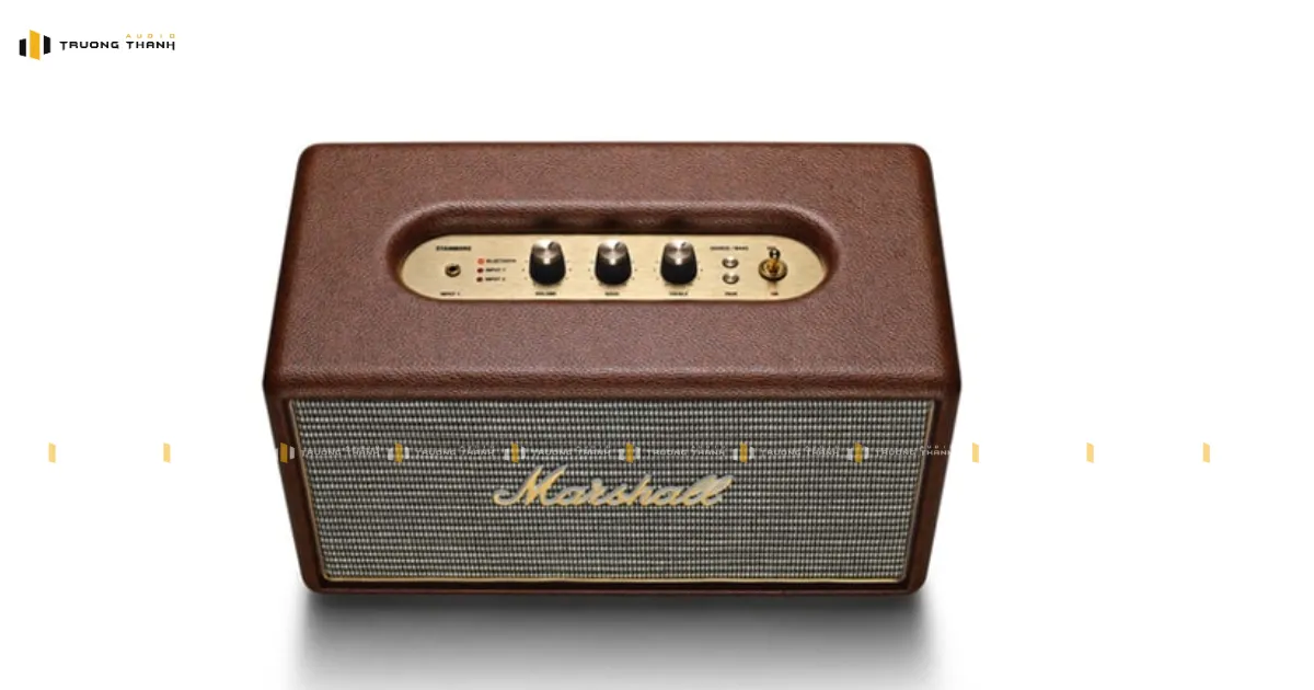 Mặt trên của Loa Bluetooth Marshall Stanmore 1 màu nâu