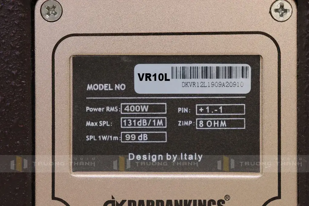 Loa DK VR10L thông số kĩ thuật
