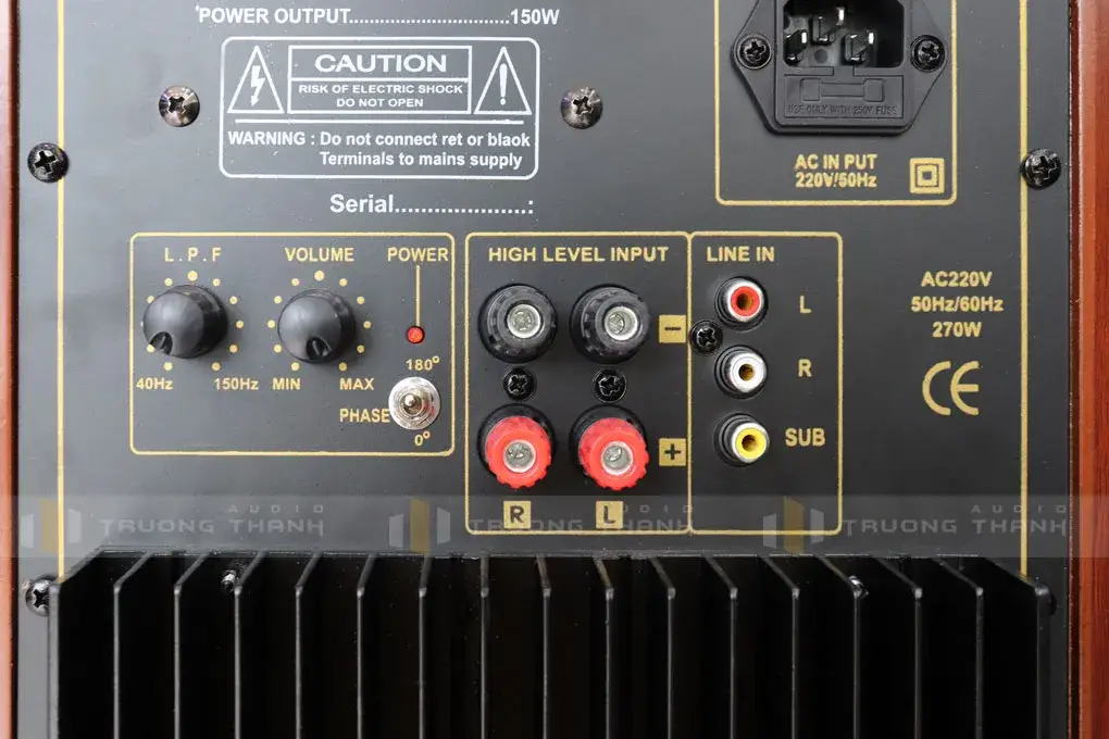 Loa Sub điện B&W 604Gs mặt sau