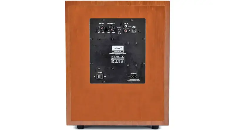 Mặt sau của LOA SUB JAMO C910
