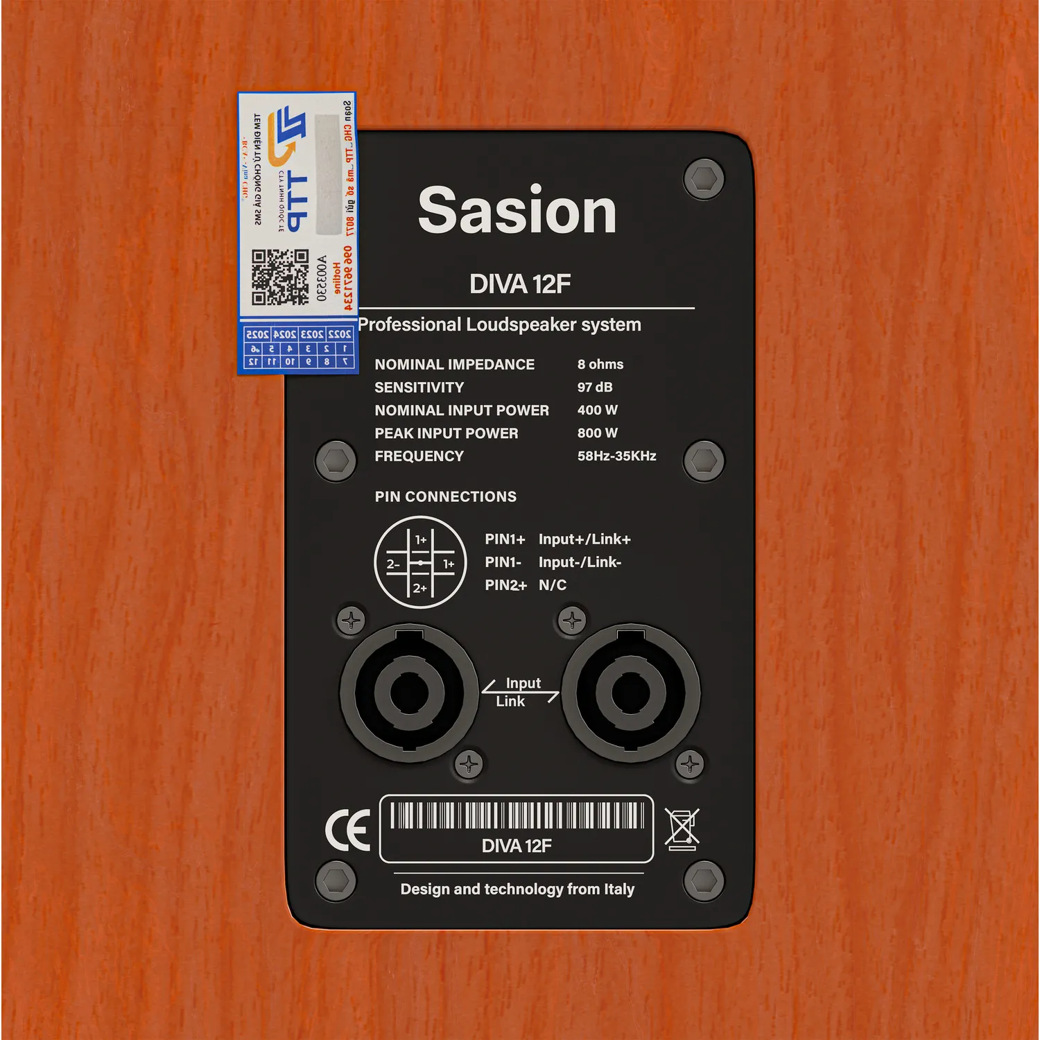 Thông số kỹ thuật của Loa Sasion Diva 12F