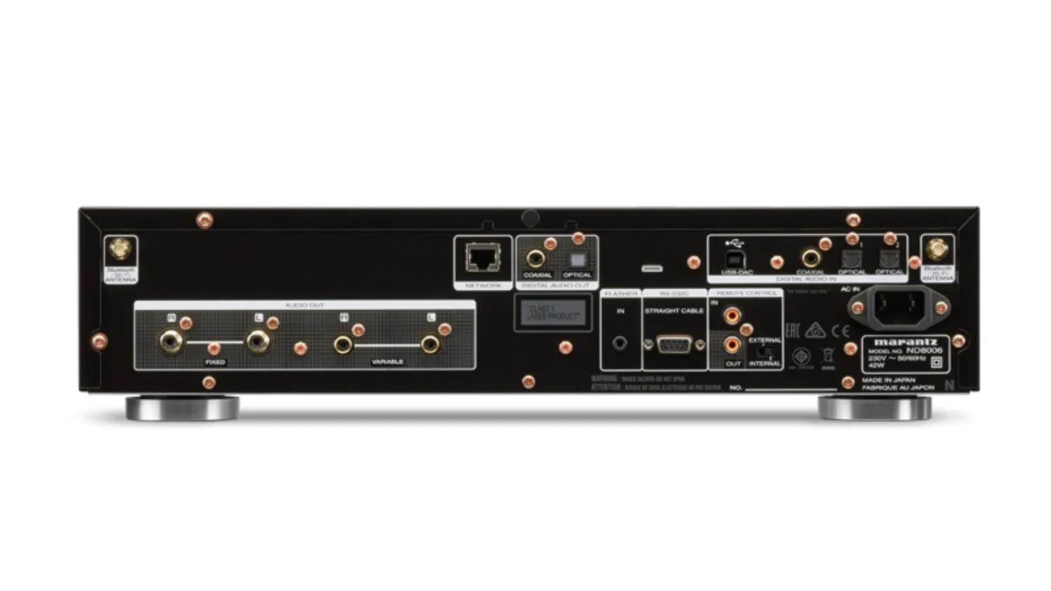 Mặt sau của Đầu Marantz ND8006
