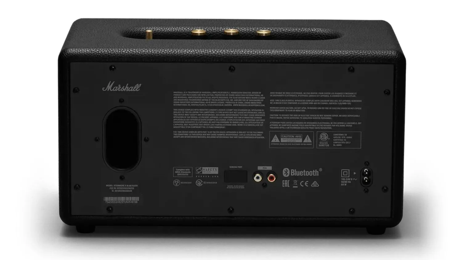 Mặt sau của Loa Marshall Stanmore II Voice With Google Assistant