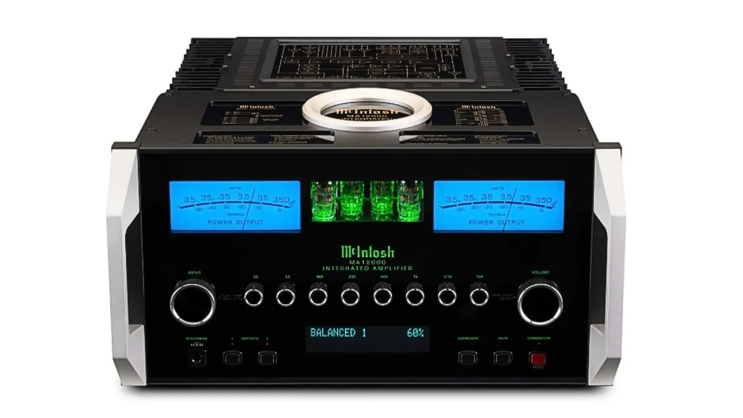 Mặt trước của Amply McIntosh MA12000
