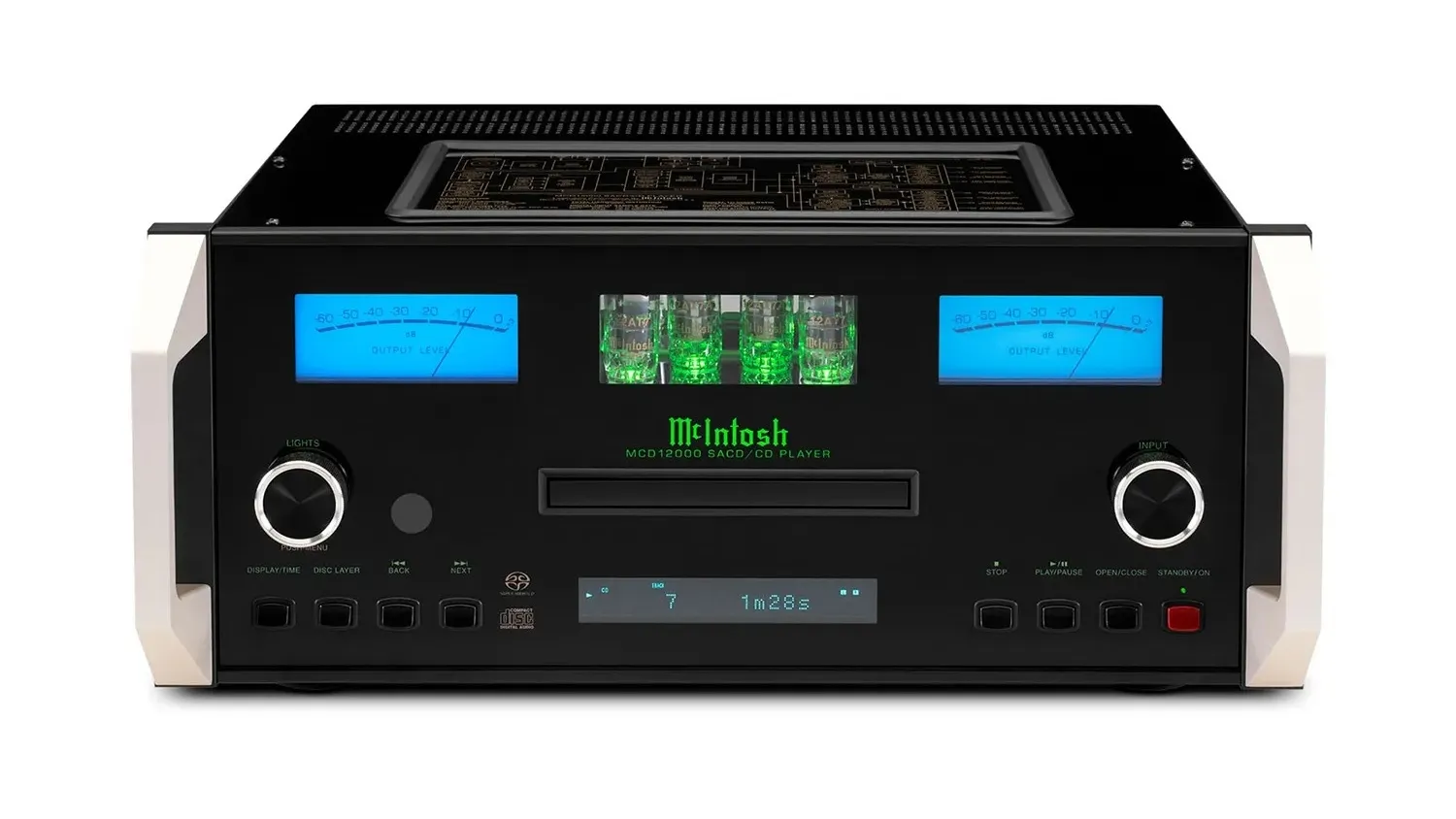 Mặt trước của Đầu CD/SACD McIntosh MCD12000