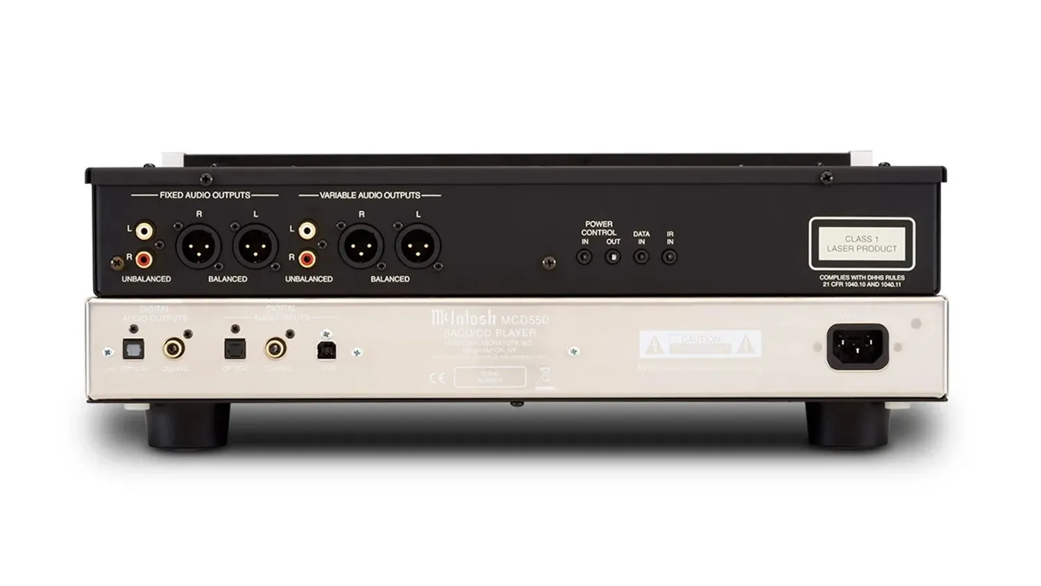 Mặt sau của Đầu SACD/CD McIntosh MCD550