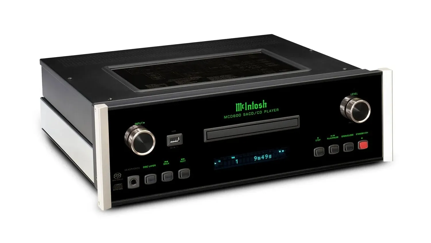 Mặt bên trái của Đầu SACD/CD McIntosh MCD600
