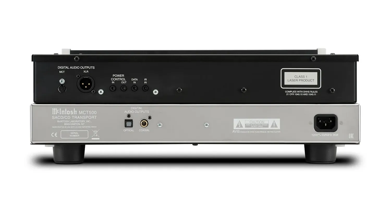Mặt sau của Đầu SACD/CD McIntosh MCT500