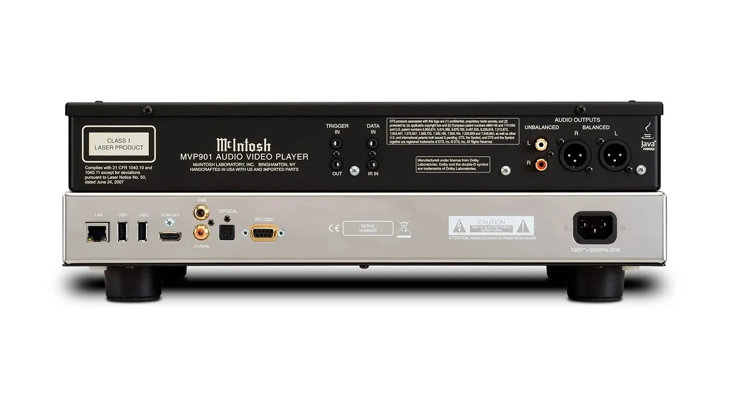 Mặt sau của Đầu Bluray McIntosh MVP901