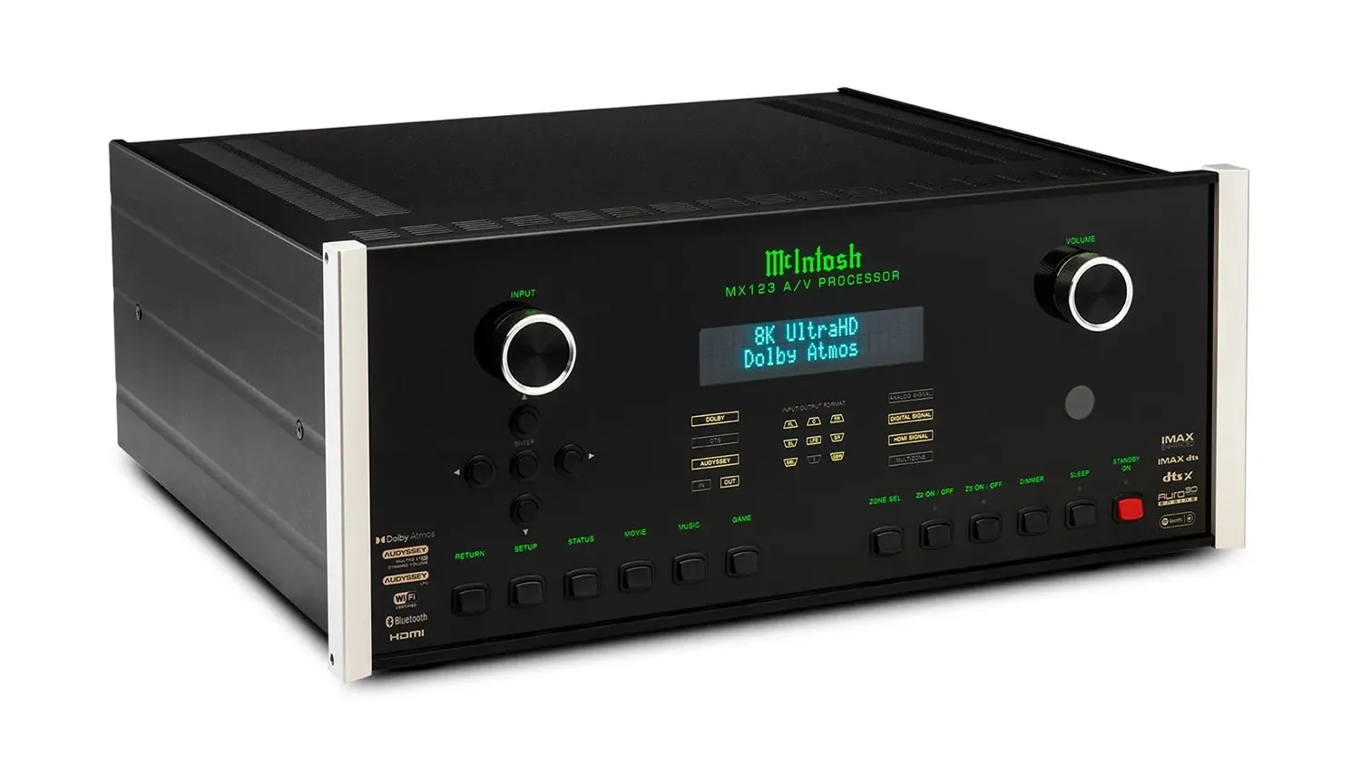 Mặt bên của Đầu AV processor McIntosh MX123