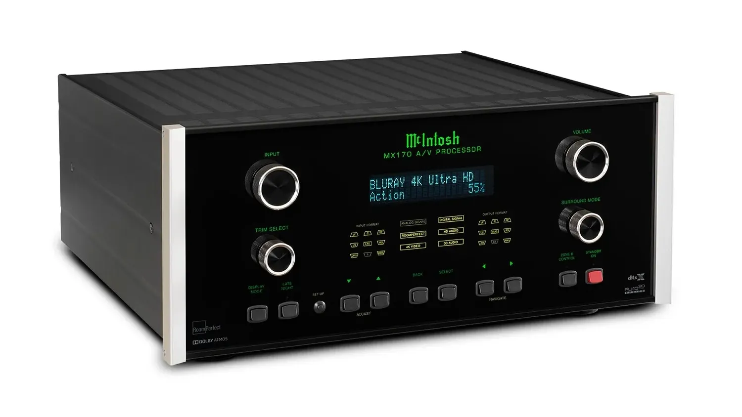 Mặt bên của Đầu AV processor McIntosh MX170