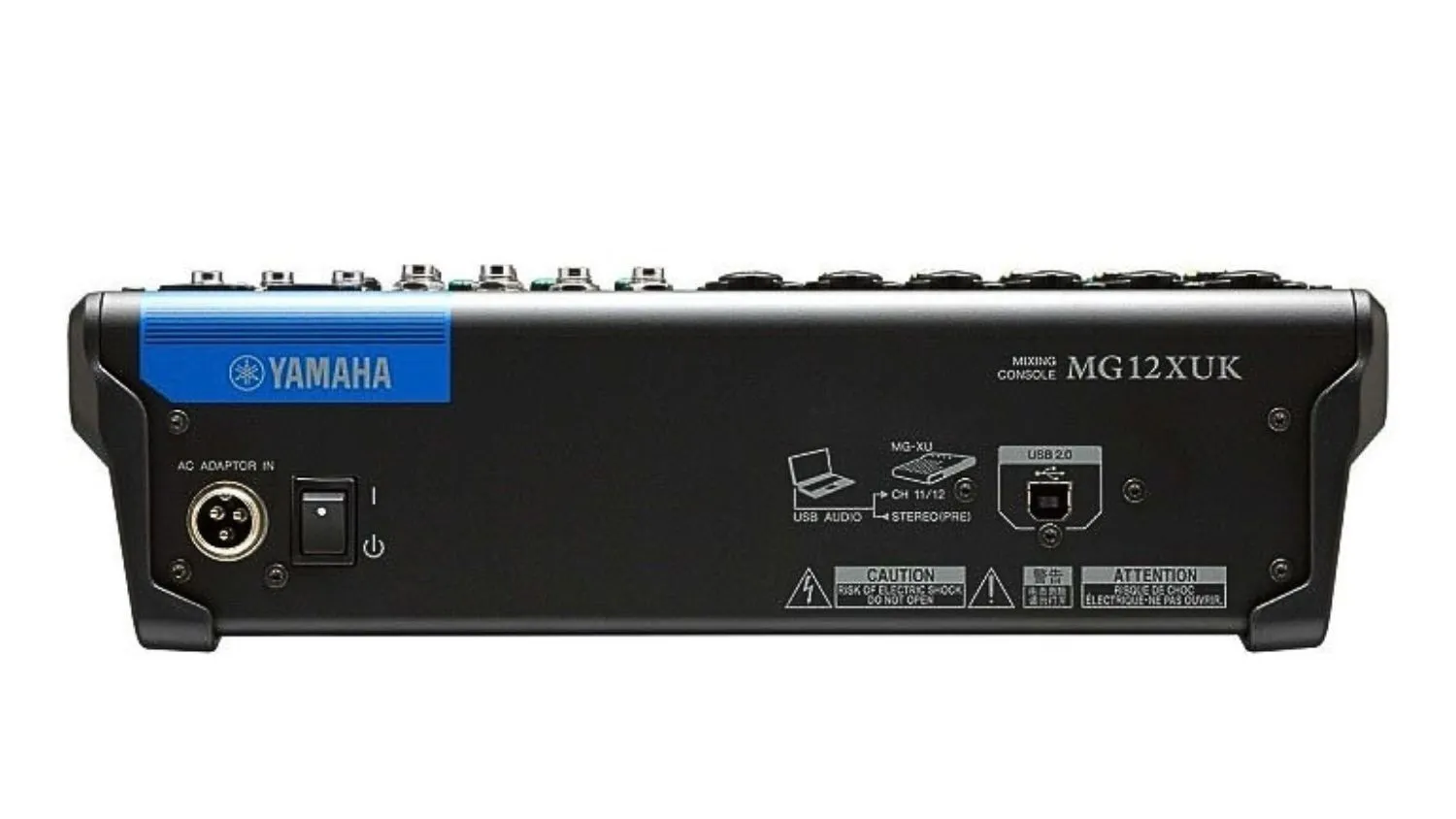 Mặt sau của Bàn mixer Yamaha MG12XUK