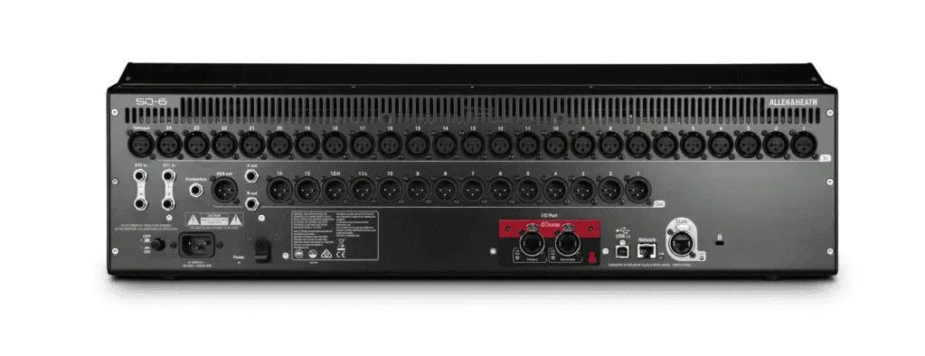 Mặt sau của Bàn Mixer Allen & Heath SQ6