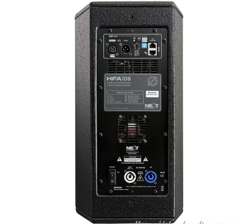 Mặt sau của Loa Next Proaudio HFA108