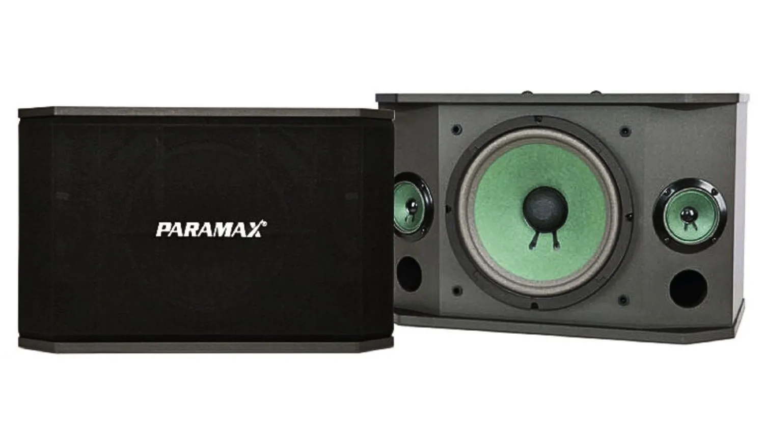 Mặt trước và mặt trong của Loa karaoke Paramax K850