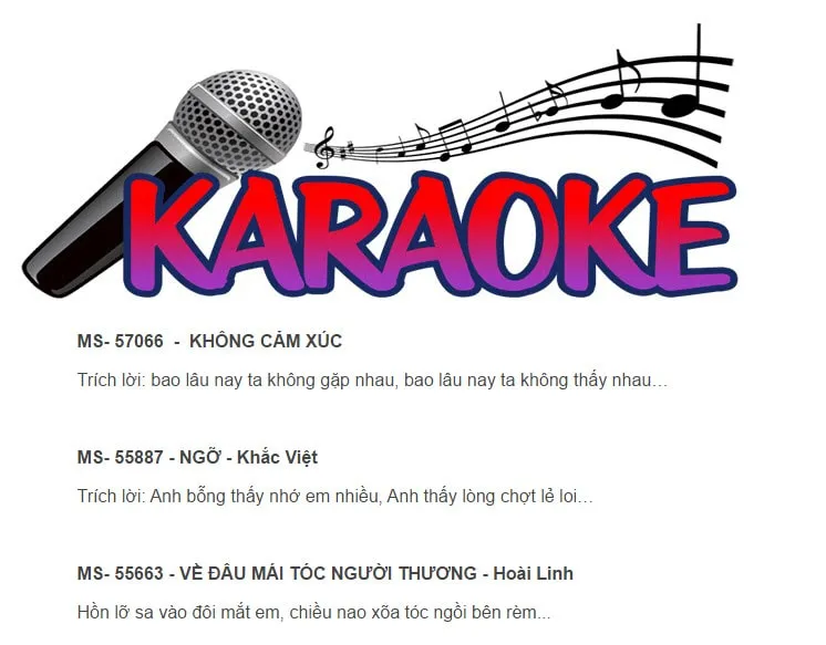 Tập hợp các bài hát karaoke hay và dễ hát năm 2021