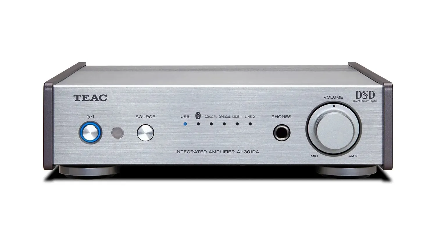Mặt trước của AMPLY TEAC AI-301DA màu trắng