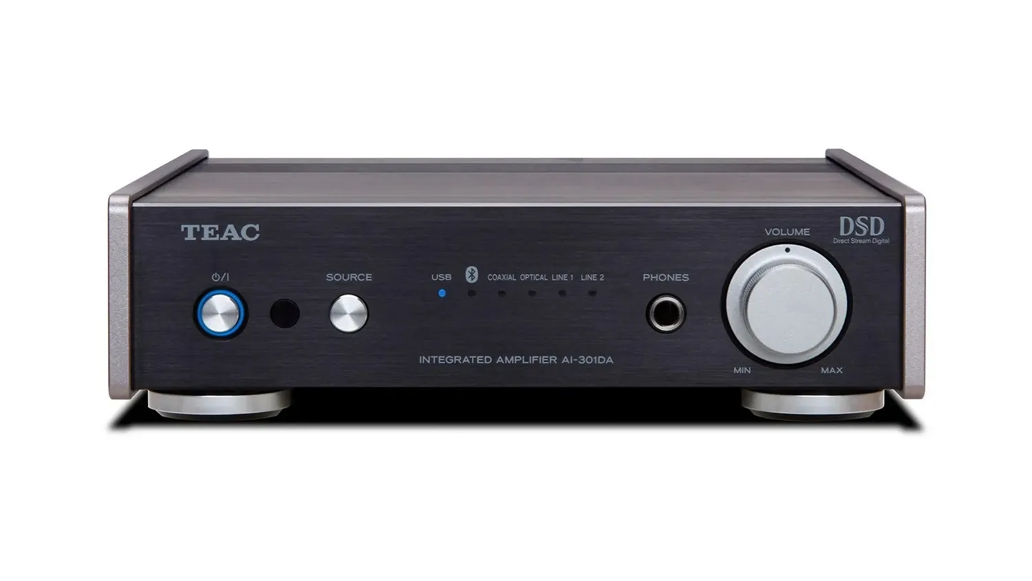 Mặt trước của AMPLY TEAC AI-301DA màu đen