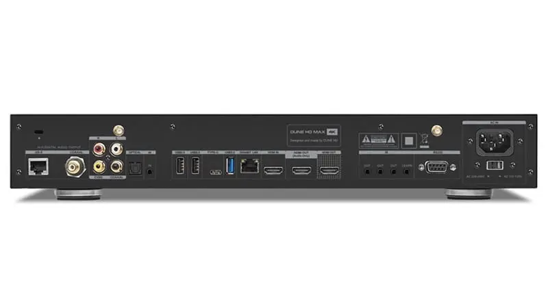 Mặt sau của Combo Đầu Dune HD Max 4K