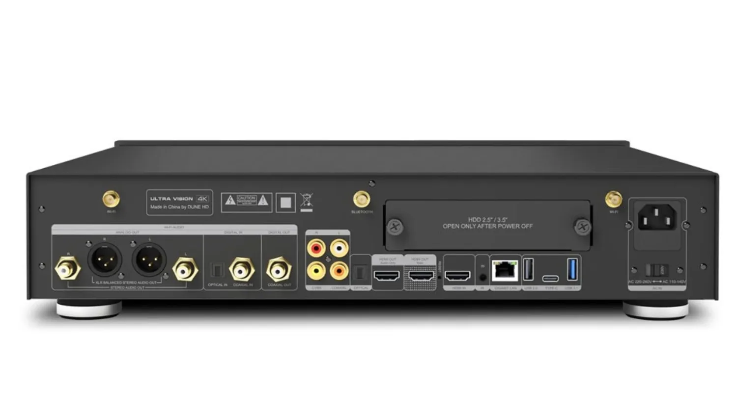 Mặt sau của Đầu Dune HD Ultra Vision 4K
