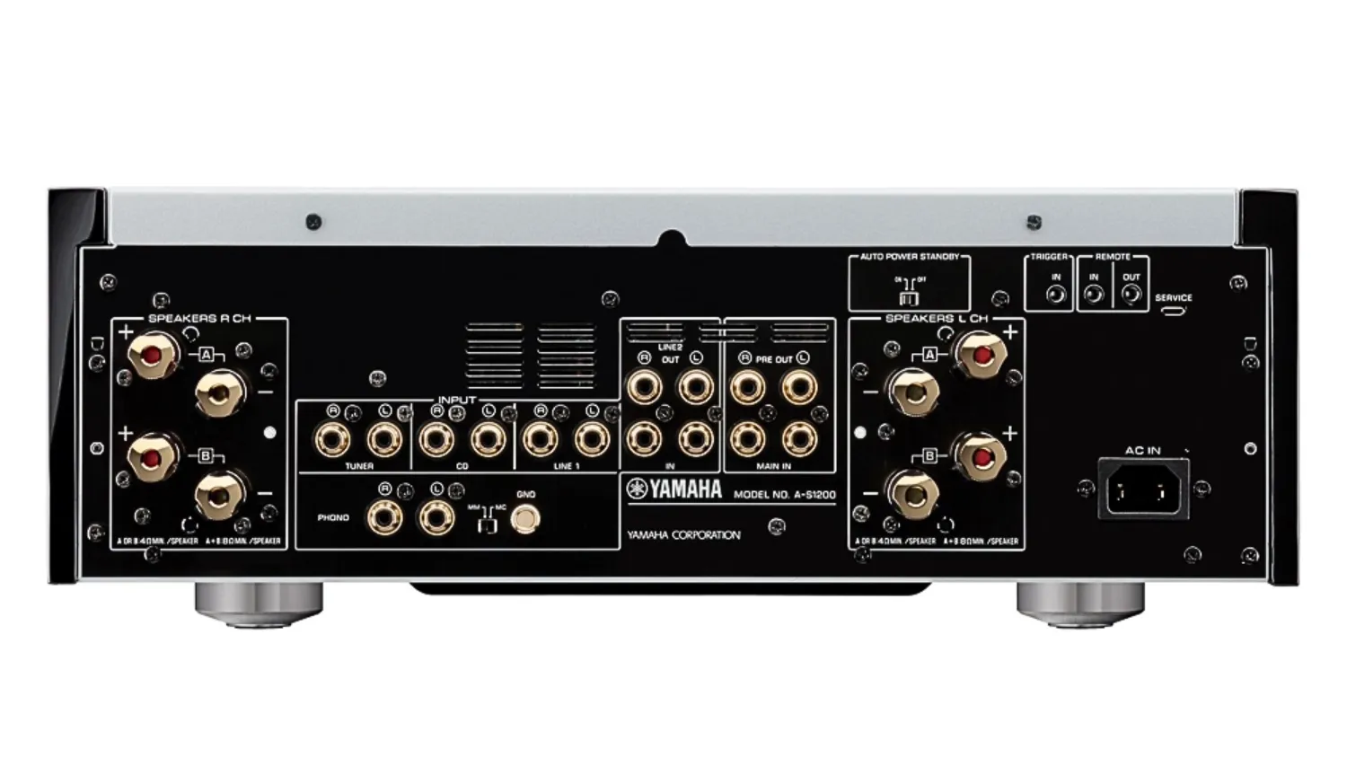 Mặt sau của Amply Yamaha A-S1200