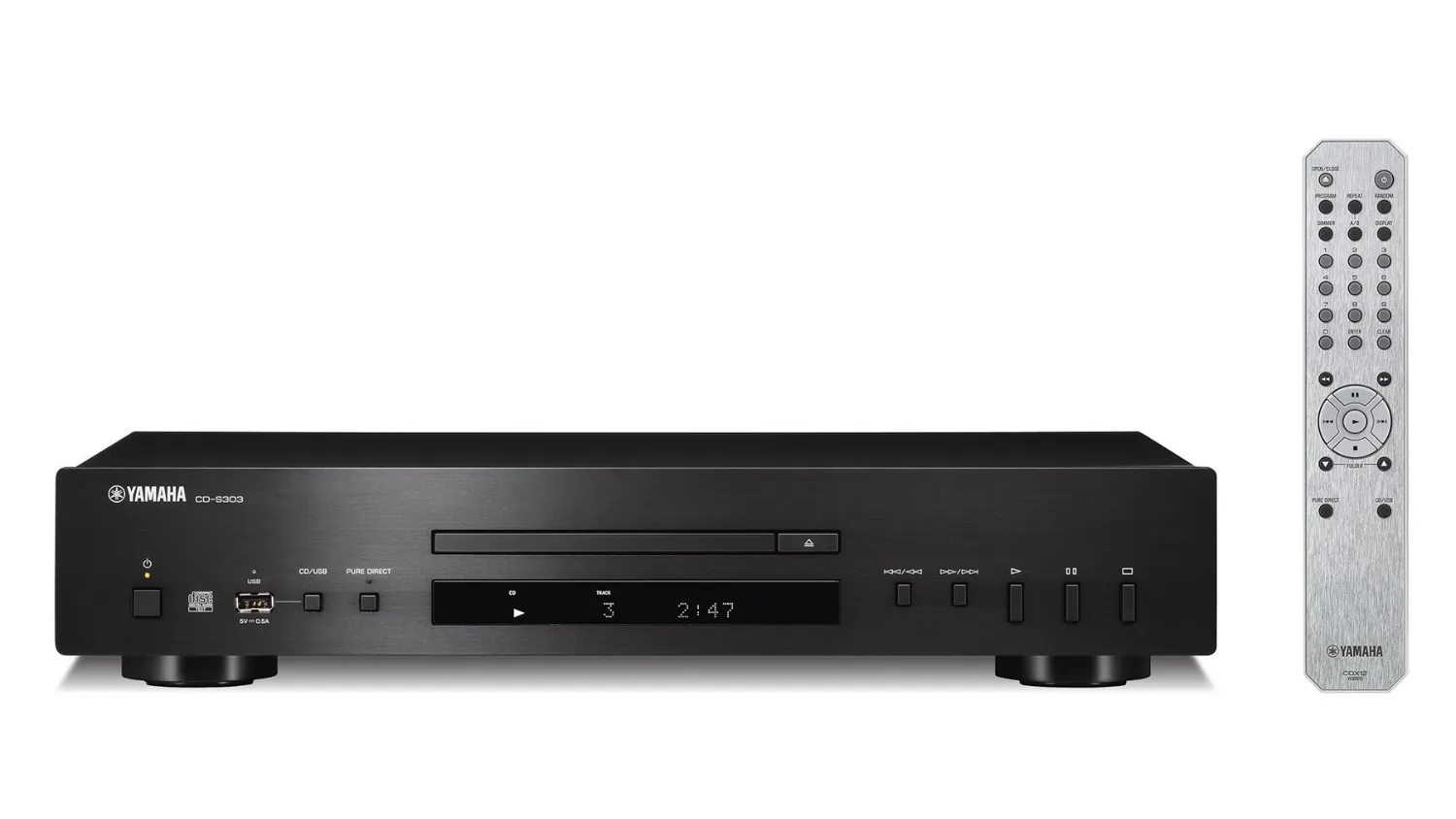 Đầu CD Yamaha CD-S303 màu đen
