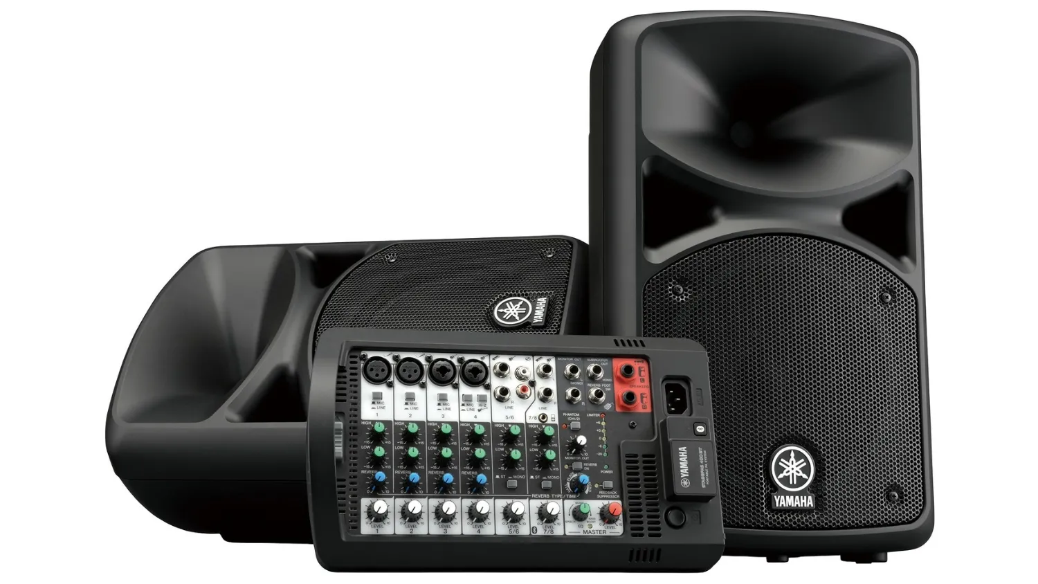 Mặt trước của BỘ LOA YAMAHA STAGEPAS 400BT