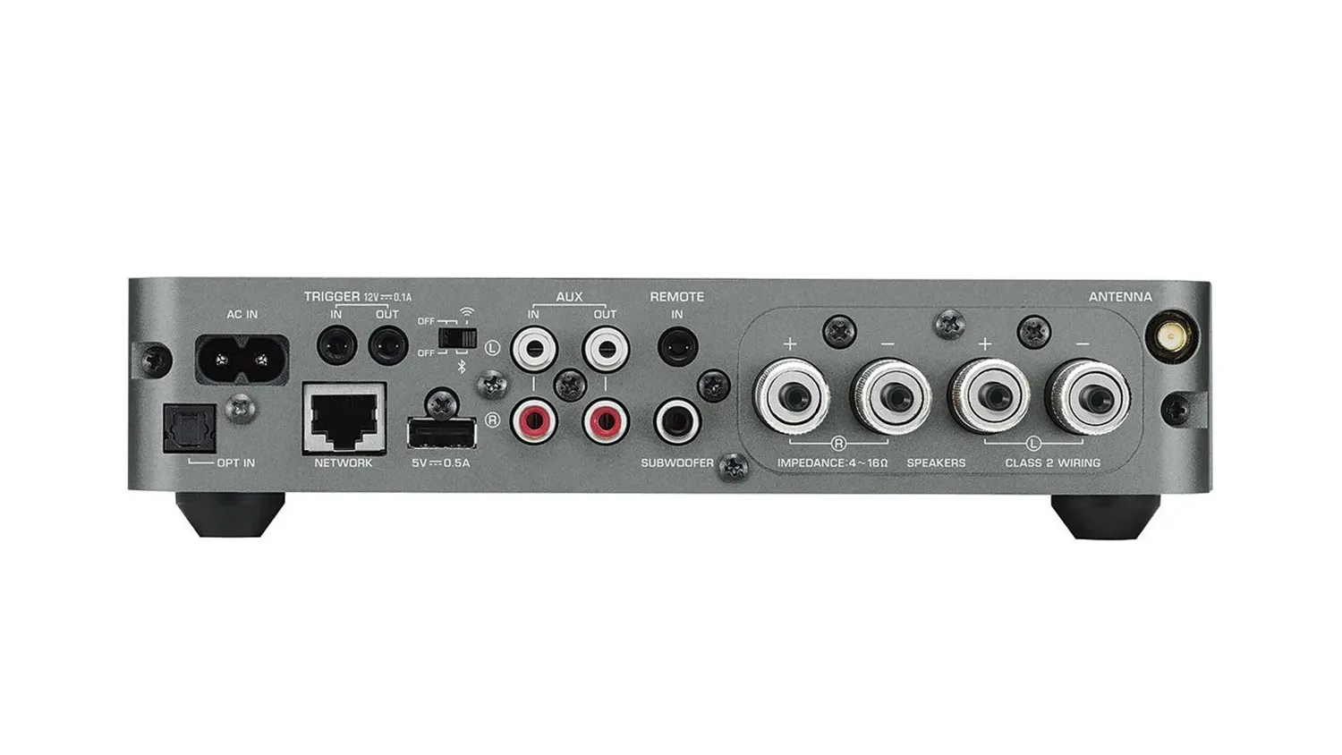 Mặt sau của Amply Yamaha WXA50