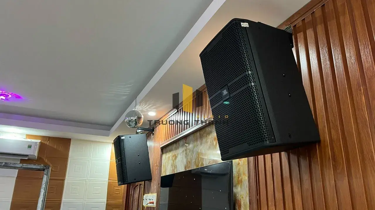 Mặt bên loa karaoke của Dàn Karaoke JBL TT238