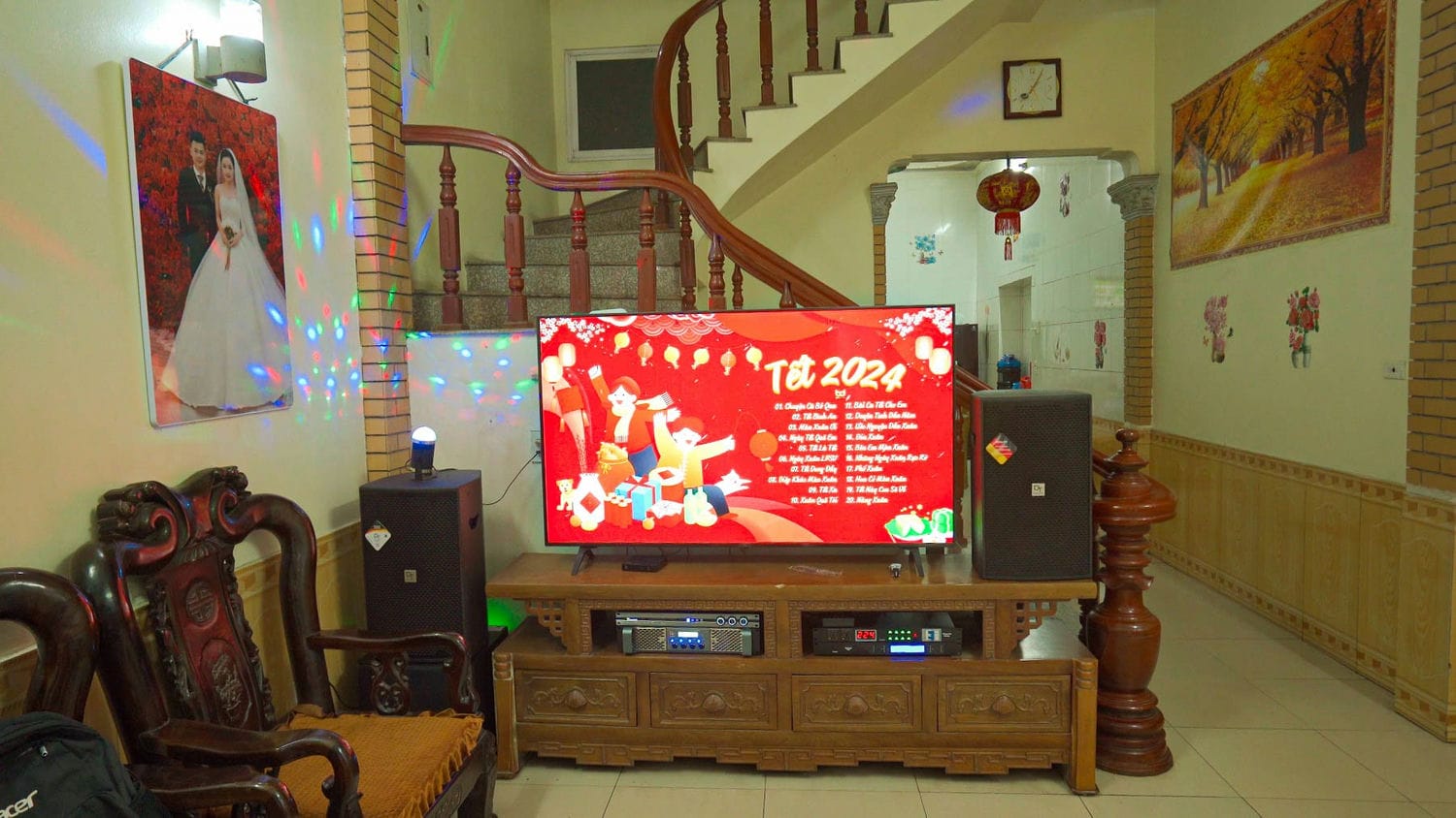 Mặt trước của Dàn karaoke DT TT209