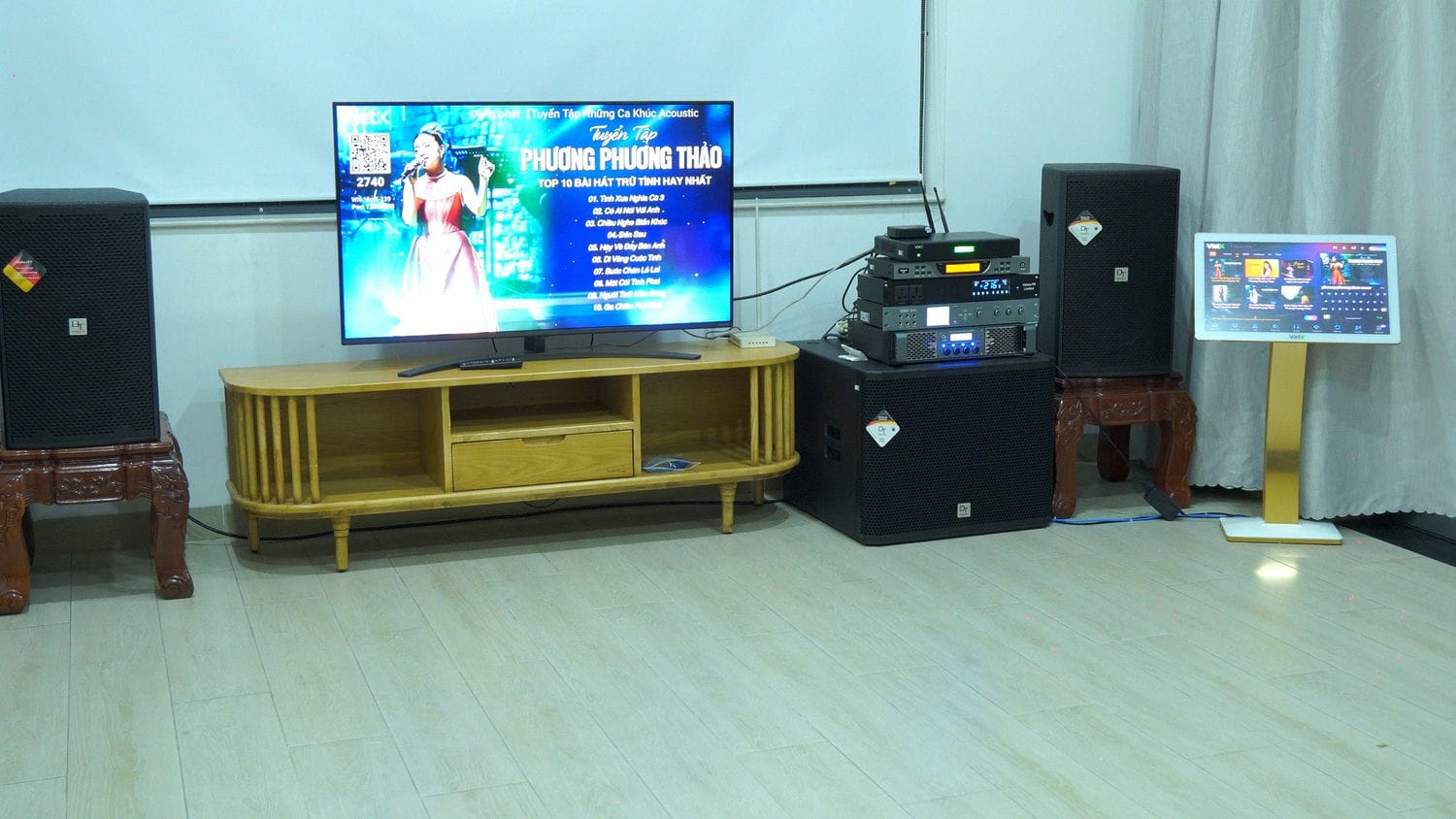 Ảnh sản phẩm Dàn karaoke DT TT295: (DT D2000, Vatasa T900 New, Vatasa V8Pro, DT Lion408, DT Delta115, Vatasa P9 Limited, VietK 4TB, VietK 22 inch) 1