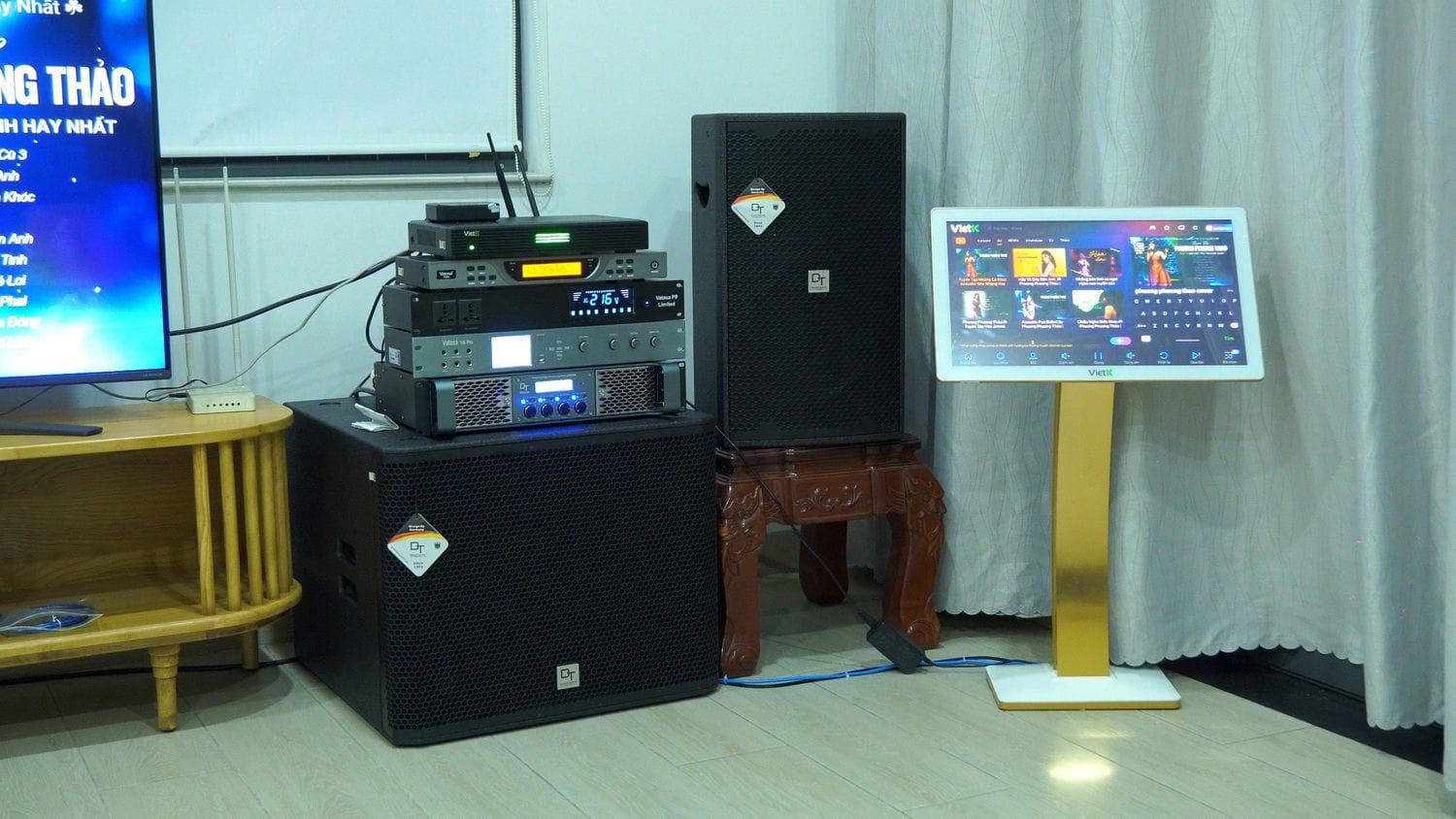 Ảnh sản phẩm Dàn karaoke DT TT295: (DT D2000, Vatasa T900 New, Vatasa V8Pro, DT Lion408, DT Delta115, Vatasa P9 Limited, VietK 4TB, VietK 22 inch) 16