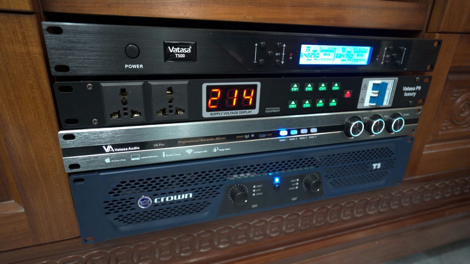 Ảnh sản phẩm Dàn karaoke Paramax TT299: (Paramax D88 Luxury, Vatasa T500, Vatasa V6 Pro, Crown T5, Vatasa P9 Luxury) 4
