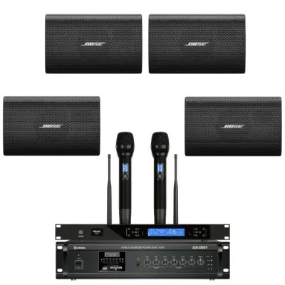 Dàn Âm Thanh Phòng Họp Bose TT427: 4 Bose FS2SE, Vatasa T500, Asima AX300T