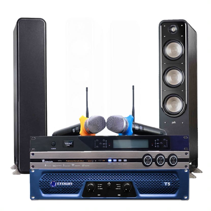 Ảnh nổi bật của sản phẩm Dàn Karaoke Polk TT120: ( Polk Audio SignatureS60, Vatasa T500, Vatasa V6 Pro, Crown T5) 2