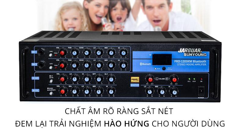 Amply karaoke Jarguar PRO-1203KM Bluetooth | Trải nghiệm hào hứng với chất âm rõ ràng và sắt nét