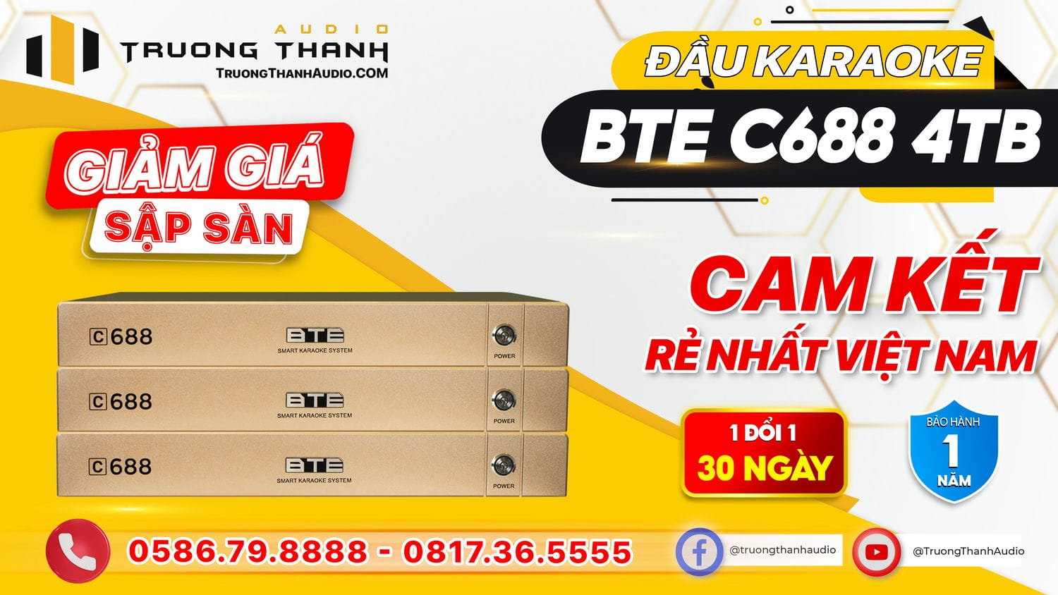 Ảnh nổi bật của sản phẩm Đầu karaoke BTE C688 4TB 3
