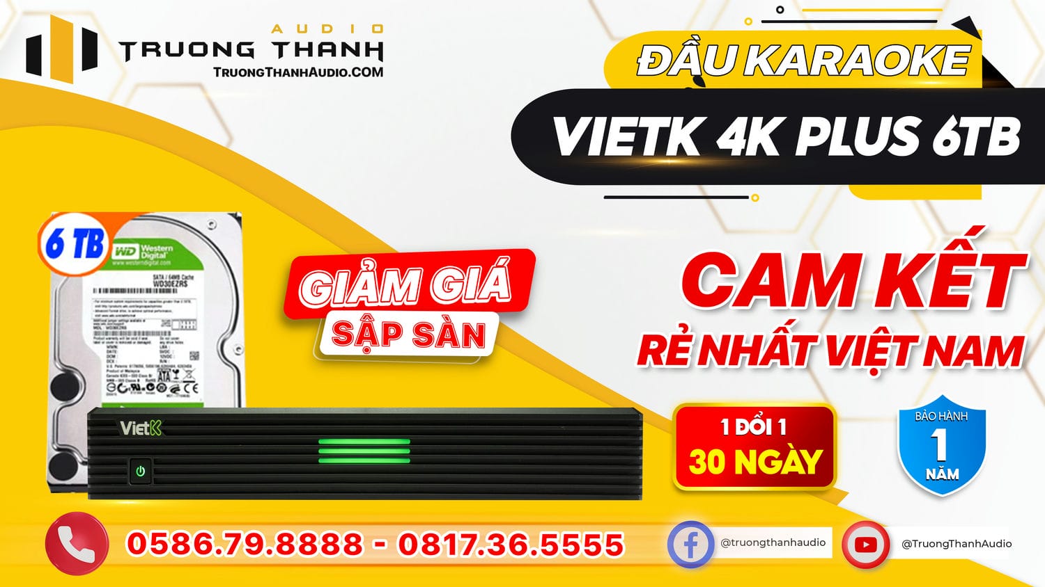 Ảnh nổi bật của sản phẩm Đầu karaoke VietK 4K Plus 6TB 2