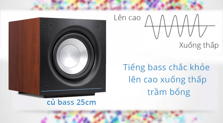 Loa Jamo J110 | Tiếng bass chắc khỏa với kích thước 25cm