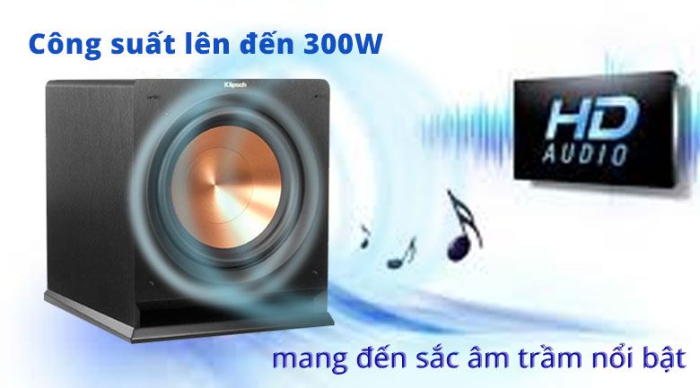 Loa Klipsch R112SW | Công suất 300W mang sắc âm trầm nổi bật