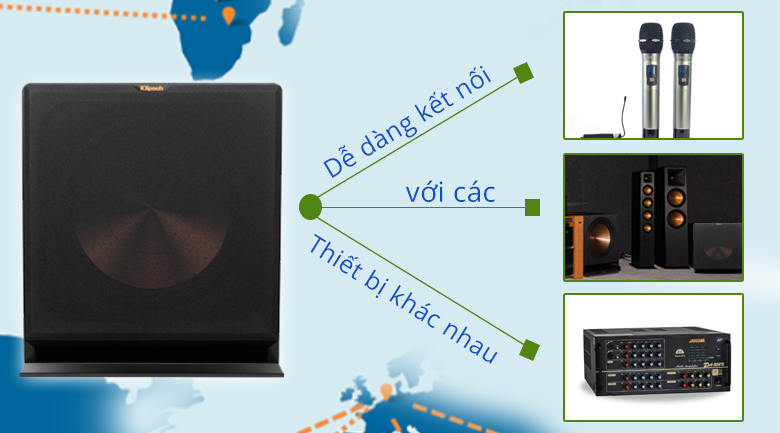 Loa Klipsch R115SW | Dễ dàng phối ghép