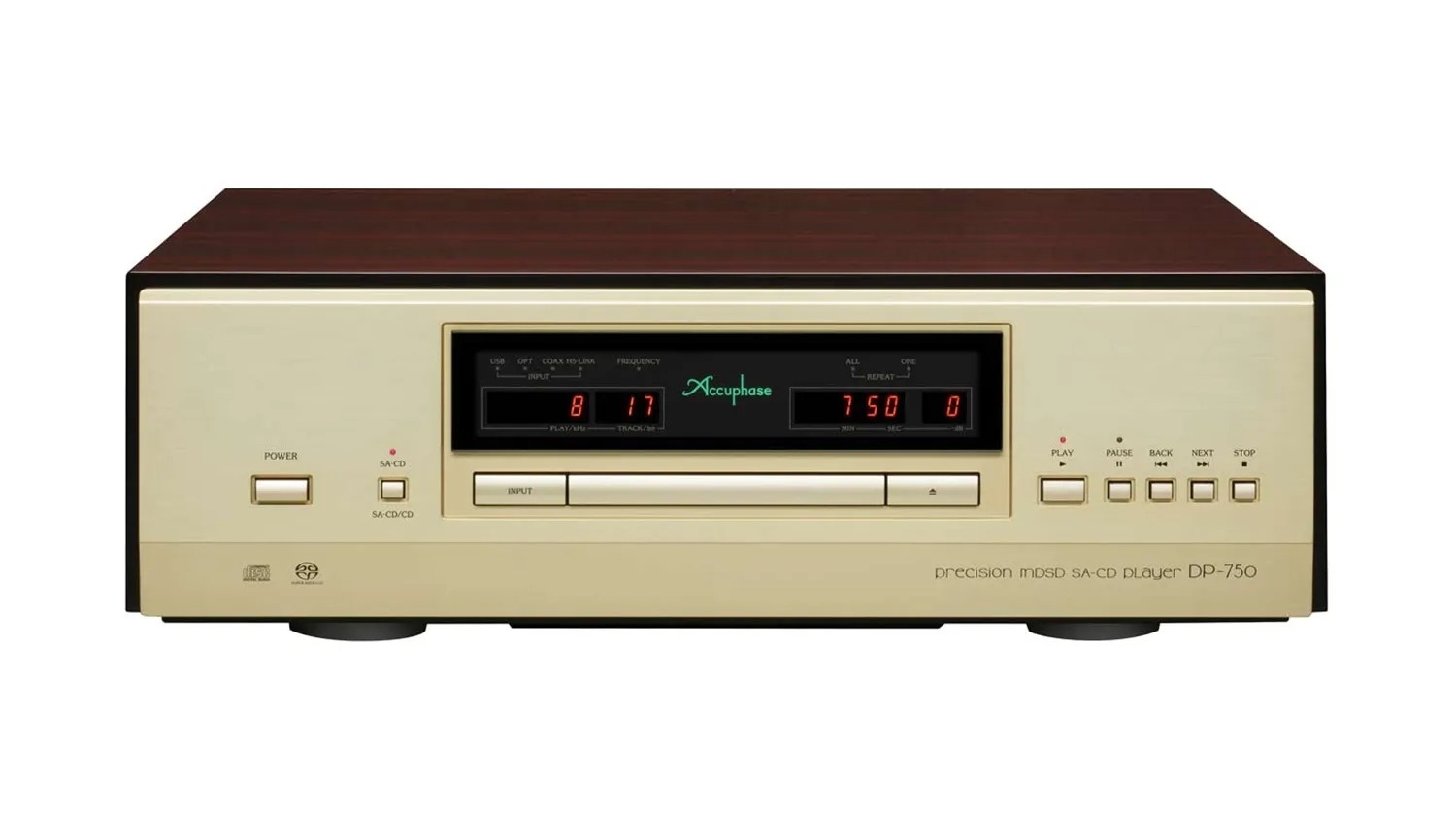 Mặt trước của Đầu CD Accuphase DP-750