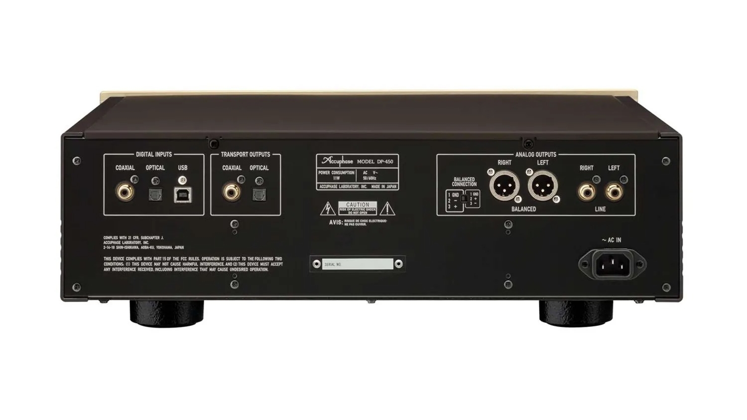 Mặt sau của Đầu CD Accuphase DP450