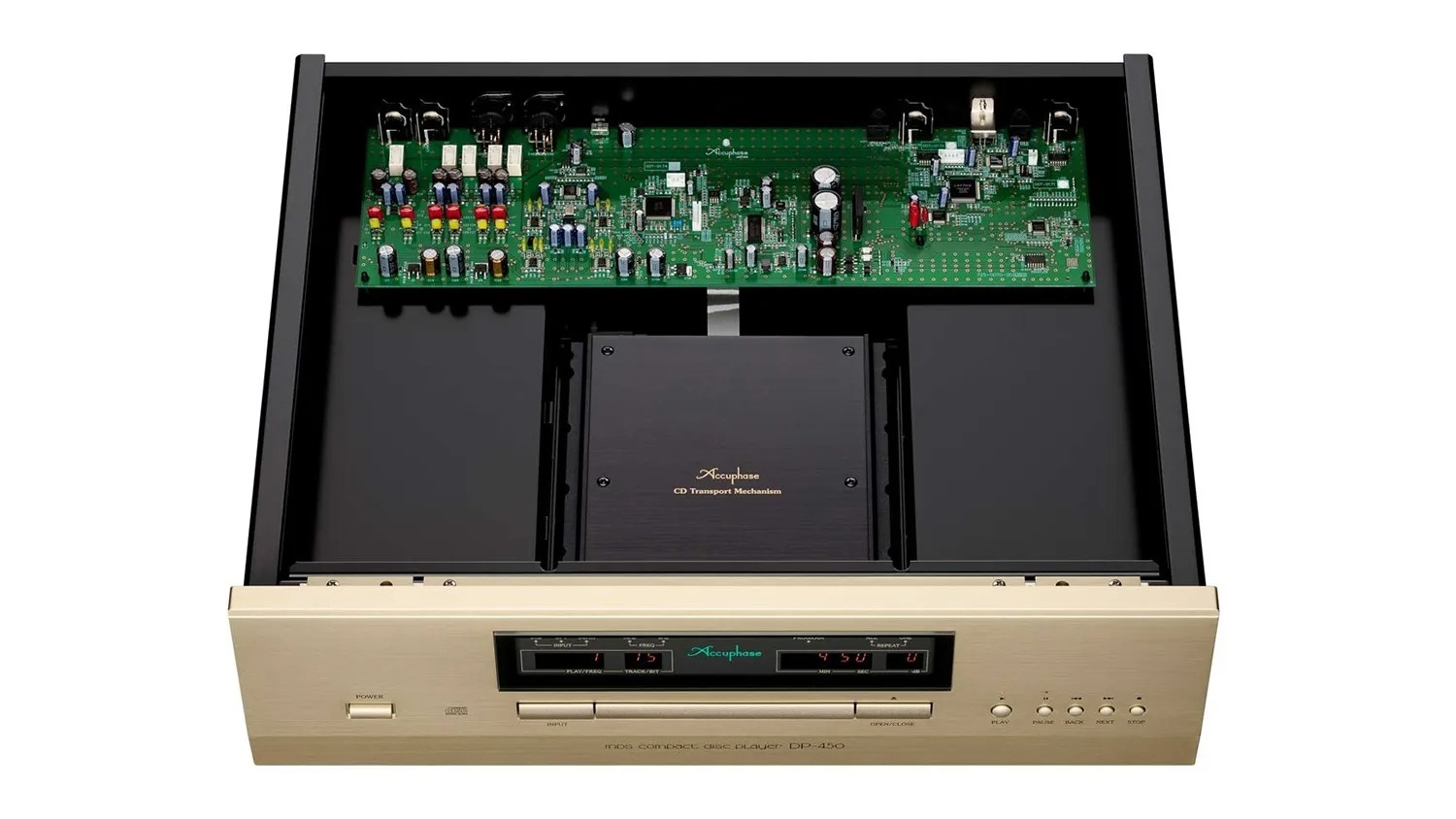 Mặt trong của Đầu CD Accuphase DP450