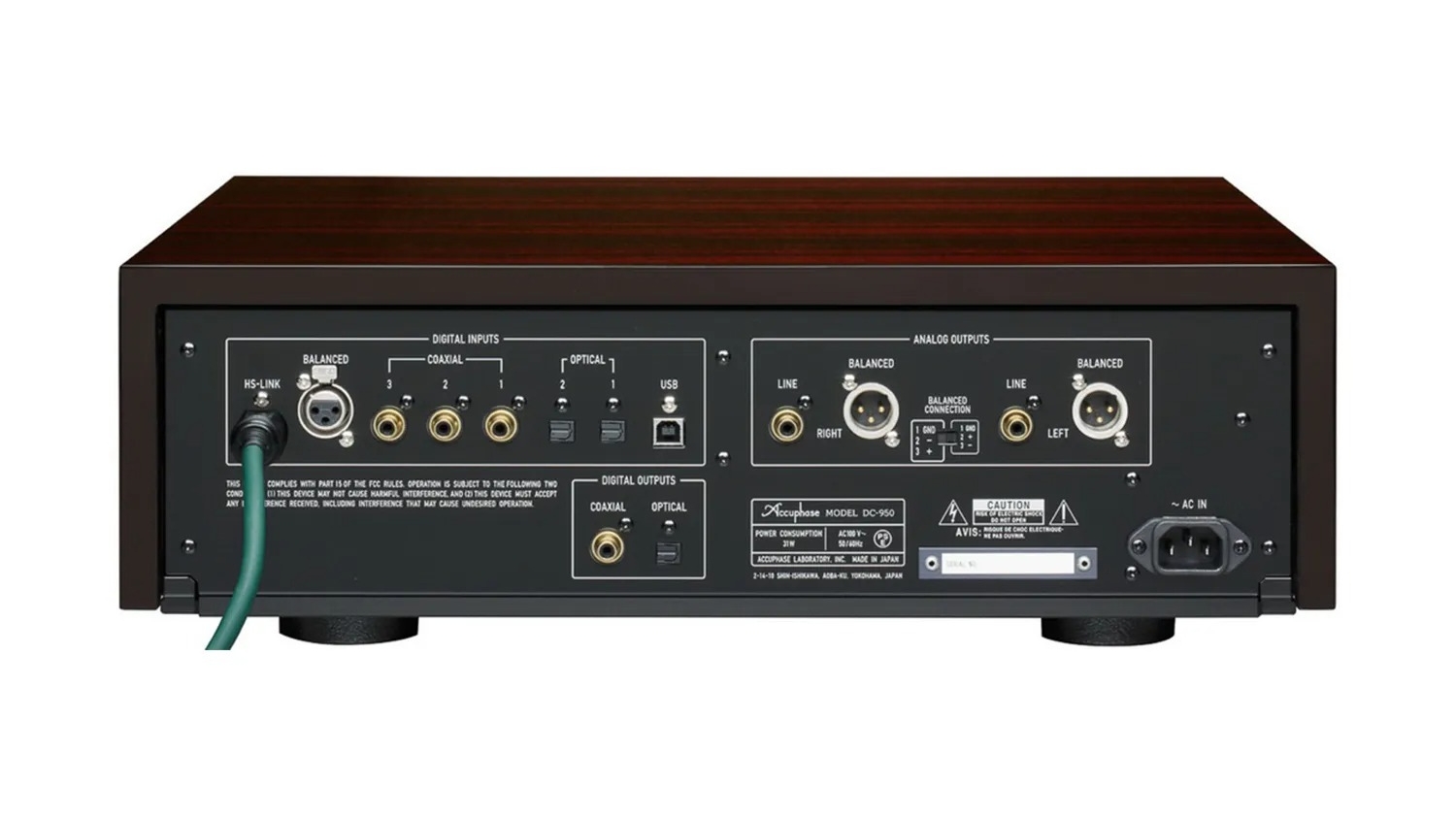 Mặt sau của Đầu phát CD AccuphaseDP-950