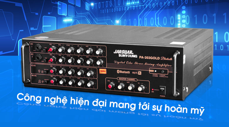 Amply karaoke Jarguar Suhyoung PA-203 Gold Bluetooth tính năng 2