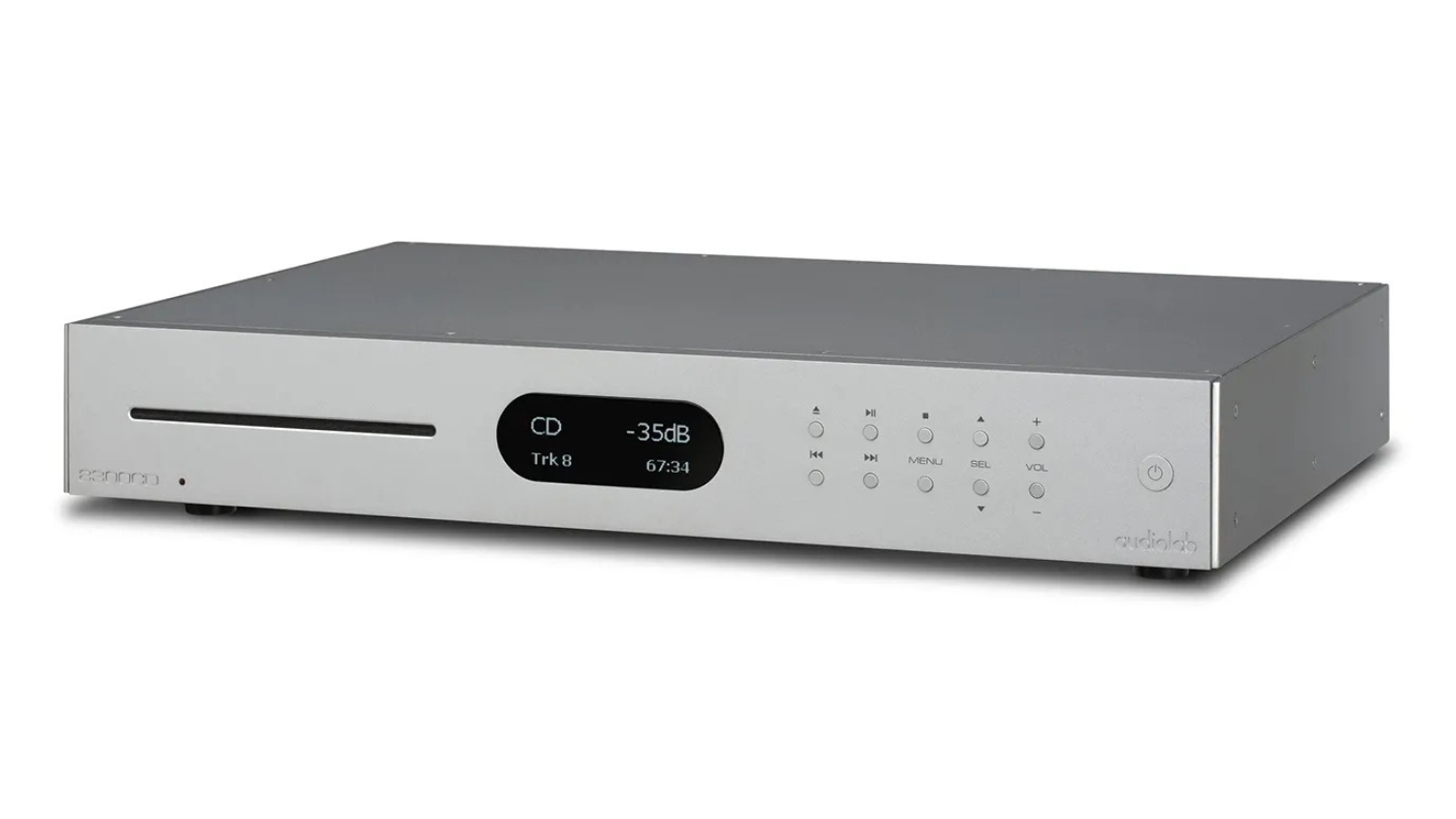 Mặt bên của Đầu CD Audiolab 8300CD màu trắng