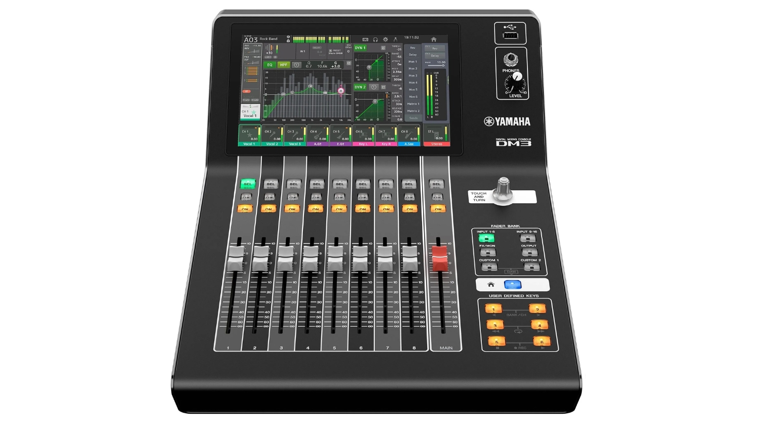 Mặt trước Bàn mixer Yamaha DM3S